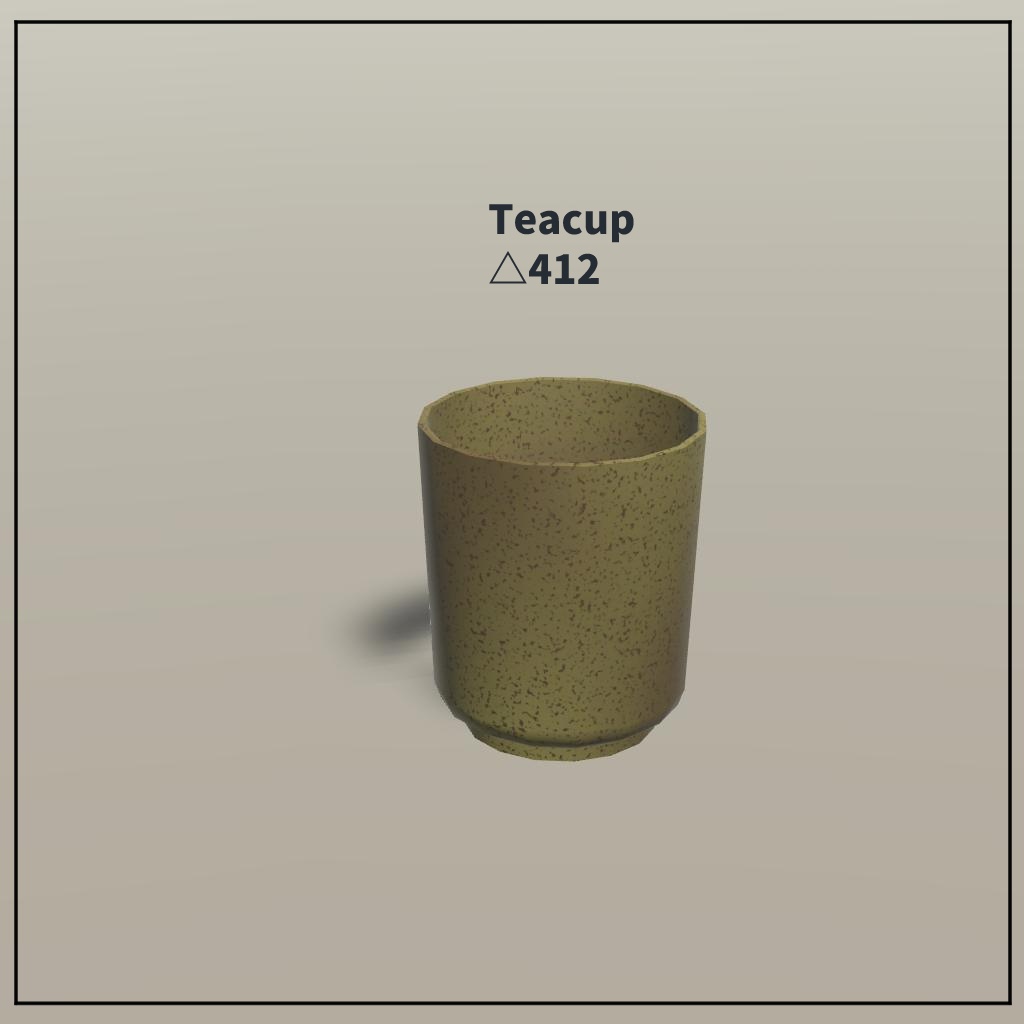 【VRChat想定】和風家具セット