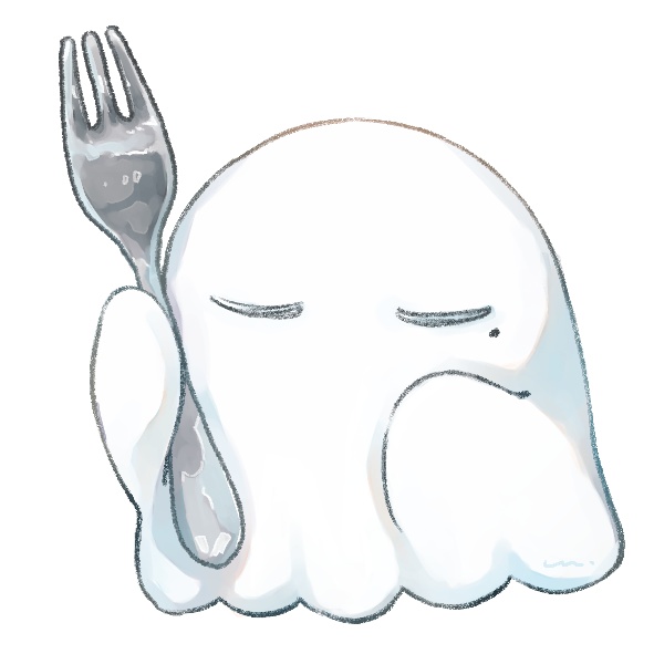 ごはんを狙う おねむアクスタ