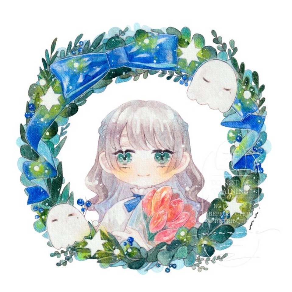 アクリルキーホルダー「キラキラのリース」