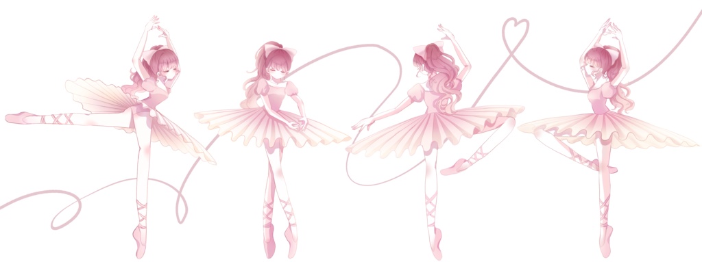 バレリーナのアクリルブロック