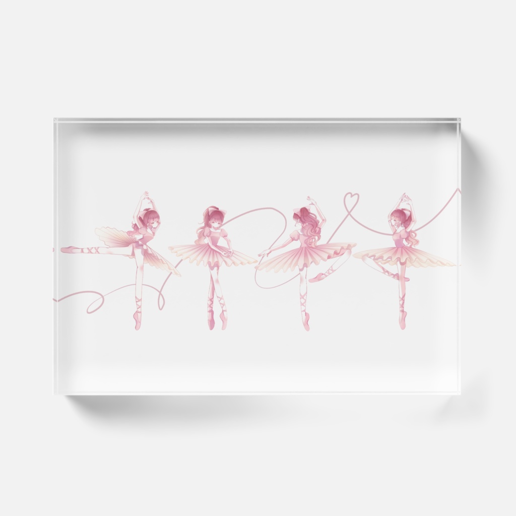 バレリーナのアクリルブロック