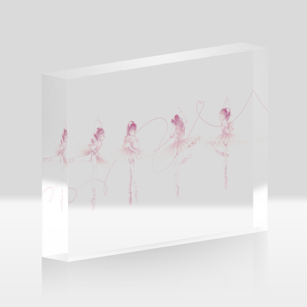 バレリーナのアクリルブロック