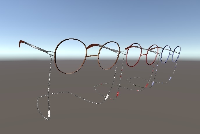 【桔梗】専用 メガネ(メガネチェーン付き)