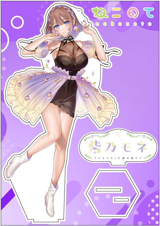 ねこのてアクリルスタンド　「紫乃モネ」