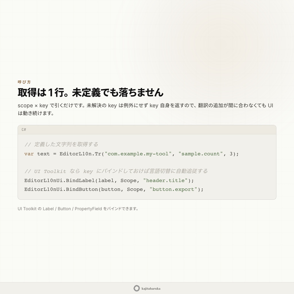 UnityEditorLocalization -Unityエディタ拡張多言語化基盤パッケージ-