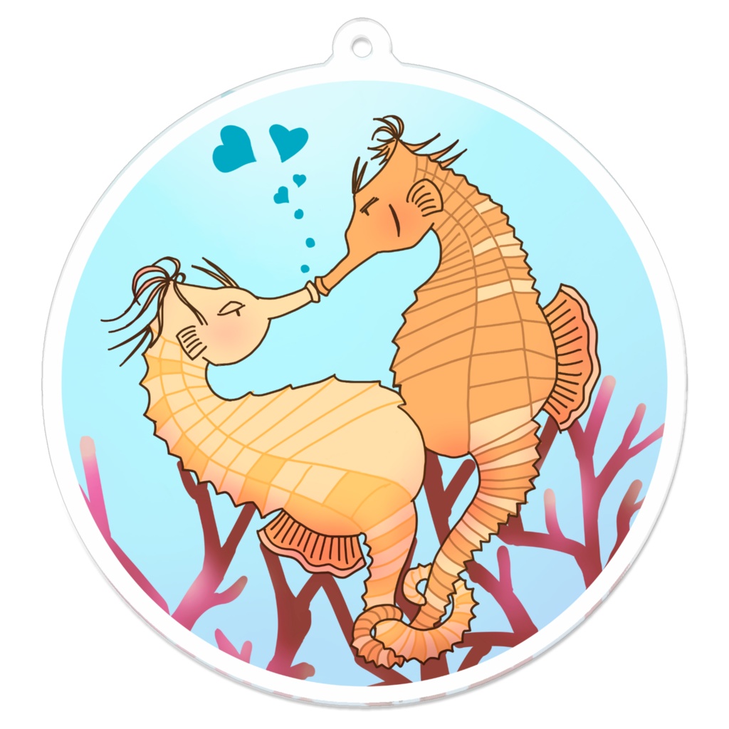 オトシゴキーホルダー円形（コーティングなし）