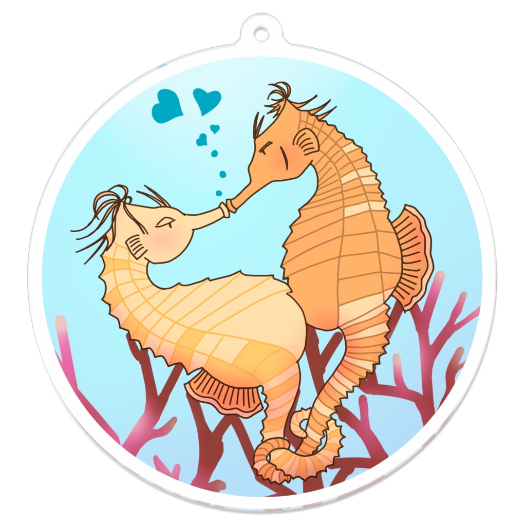 オトシゴキーホルダー円形（コーティングあり）