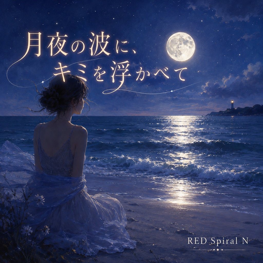 月夜の波に、キミを浮かべて