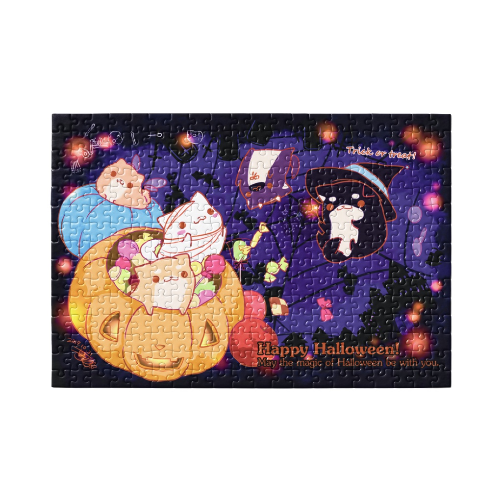 ハロウィンわんこパズル