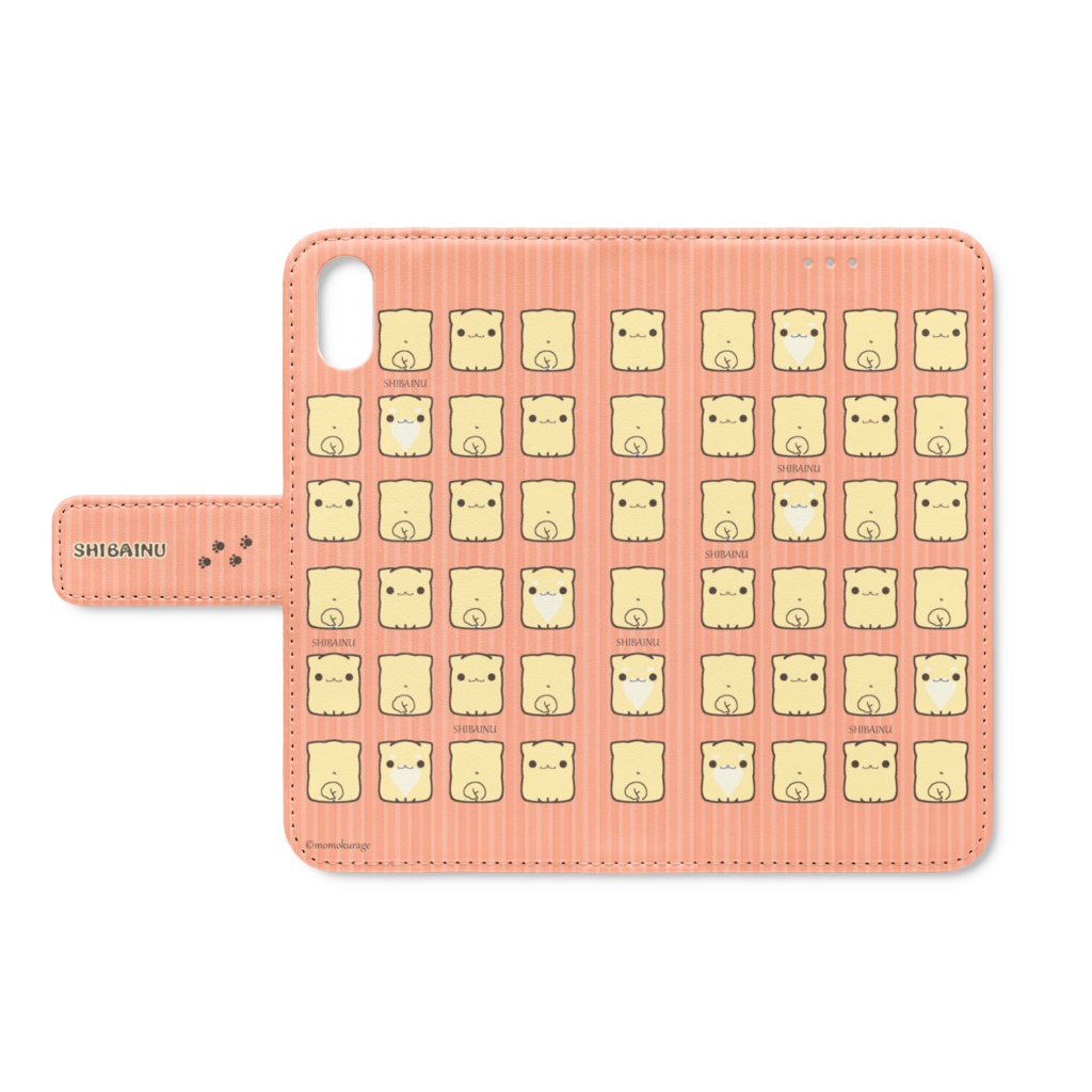 しばいぬくん手帳型iPhoneケース