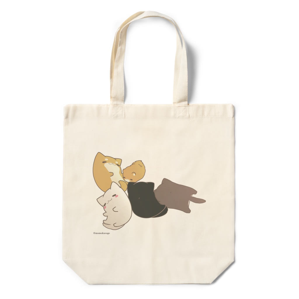 わんことわんこのエコバッグ
