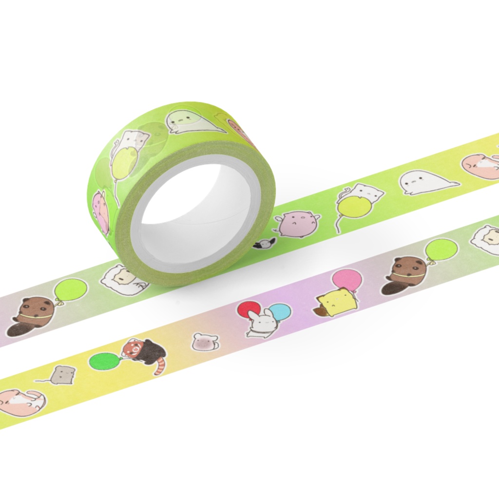 ももくらげアニマルのマスキングテープ