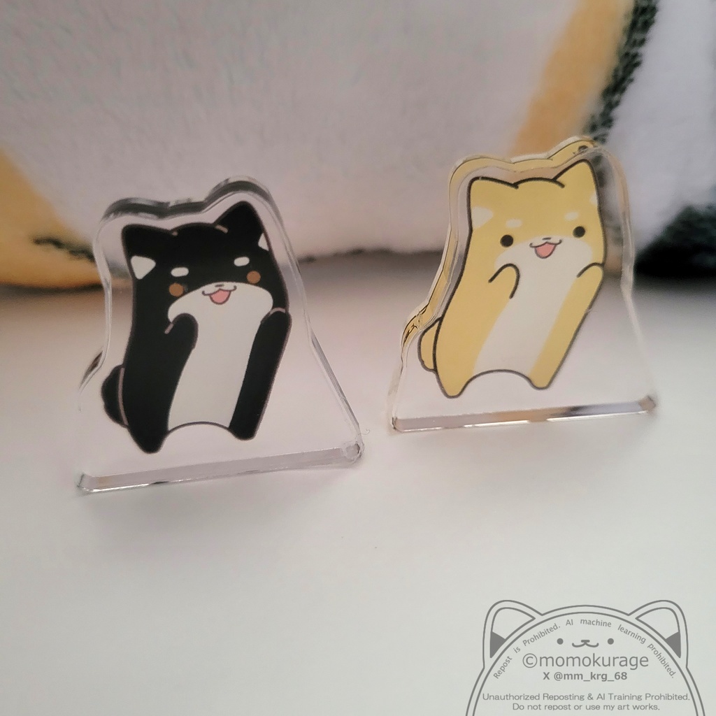 【しば&クロ】ミニアクリルスタンドセット