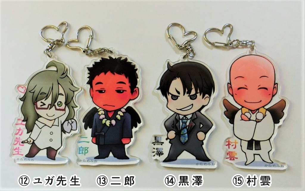 かなめみおオリジナルキャラ、アクリルキーホルダー(特大サイズアクキー)