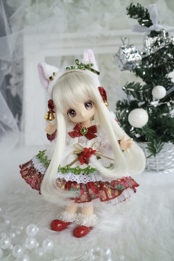 白猫さんのクリスマスワンピースセット 11月27日 土 21 00 Ecrudoll Booth