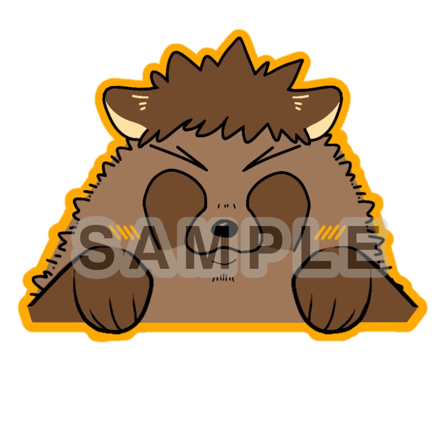 たぬカフ★見守りアクリルクリップ