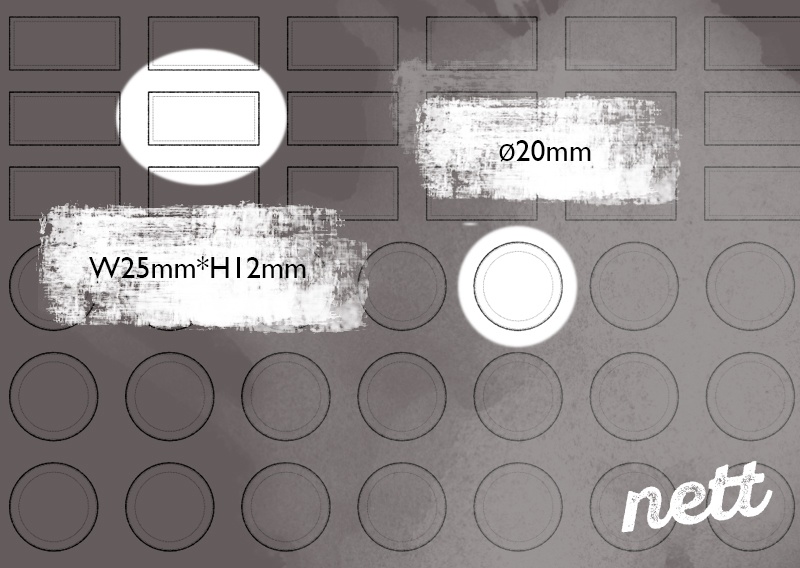 【nett】ちいさいシンプルなラベル2種