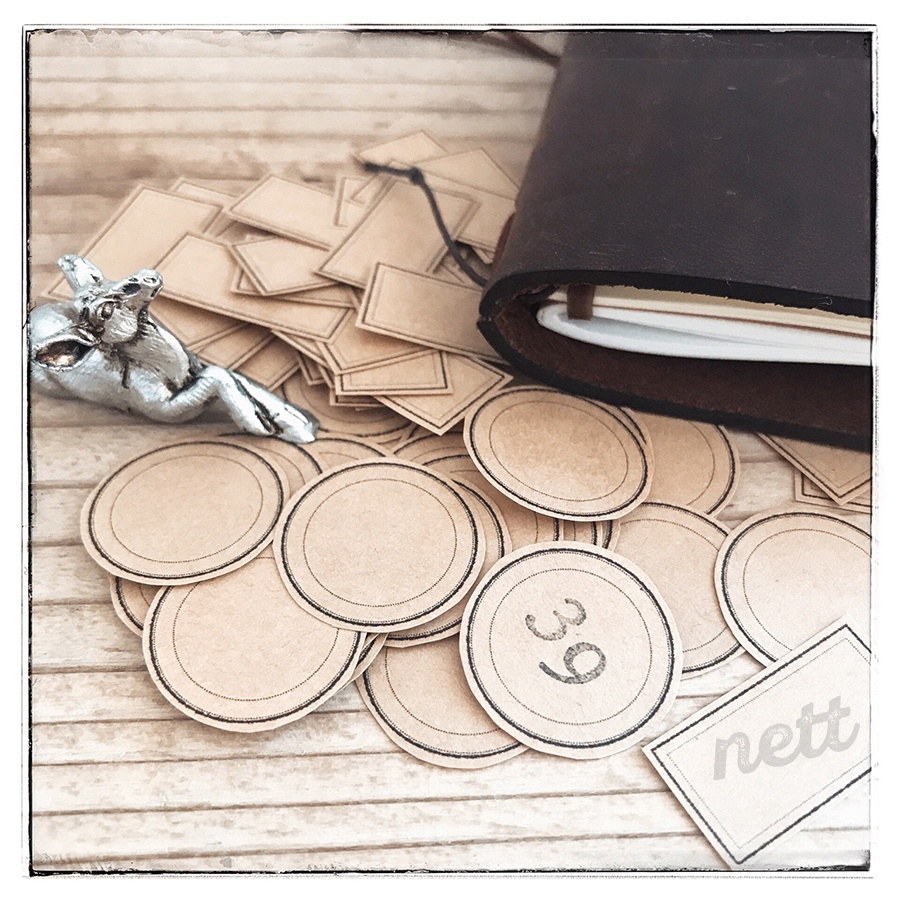 【nett】ちいさいシンプルなラベル2種