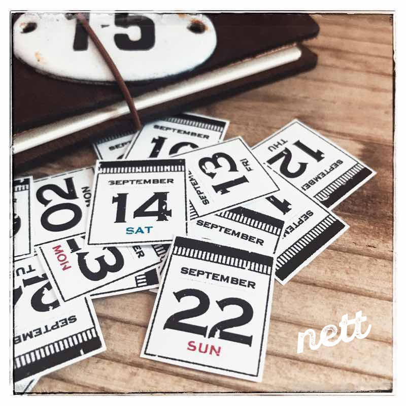 【nett】2019年9月 日付シート