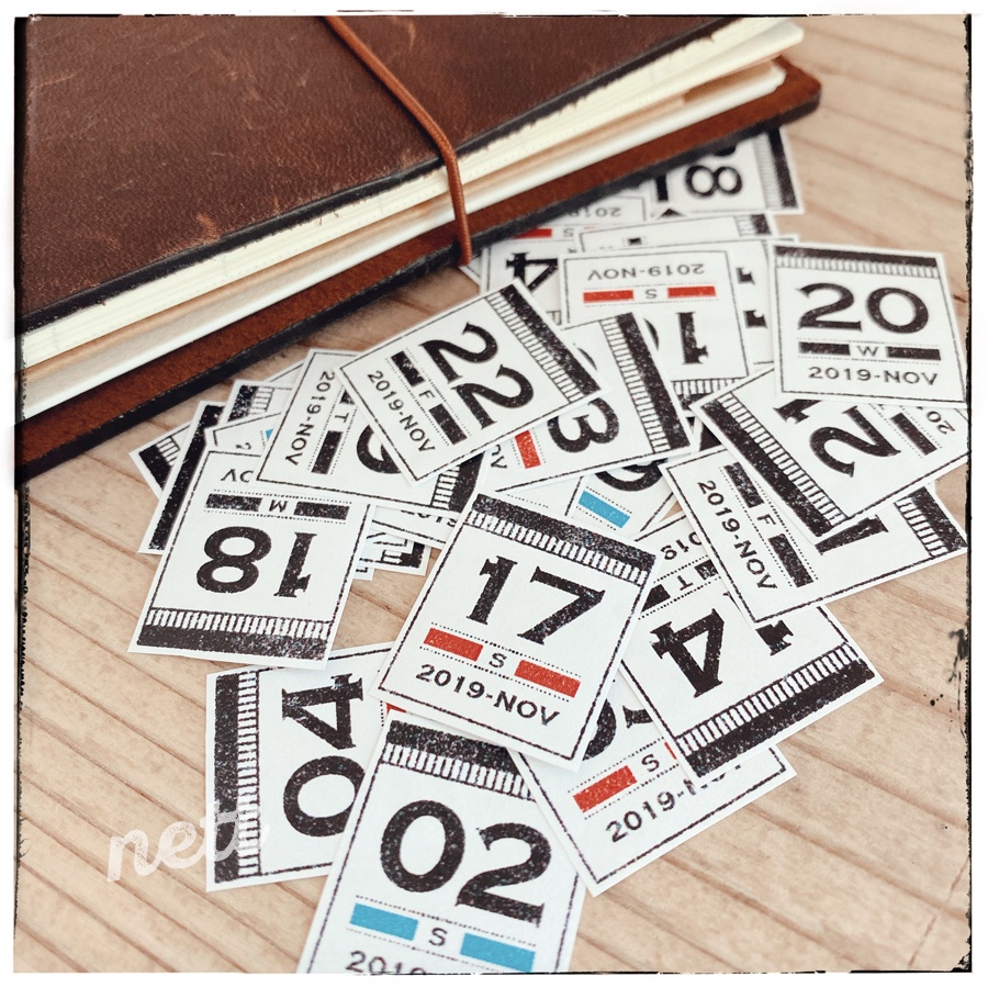 【nett】2019年11月 日付シート