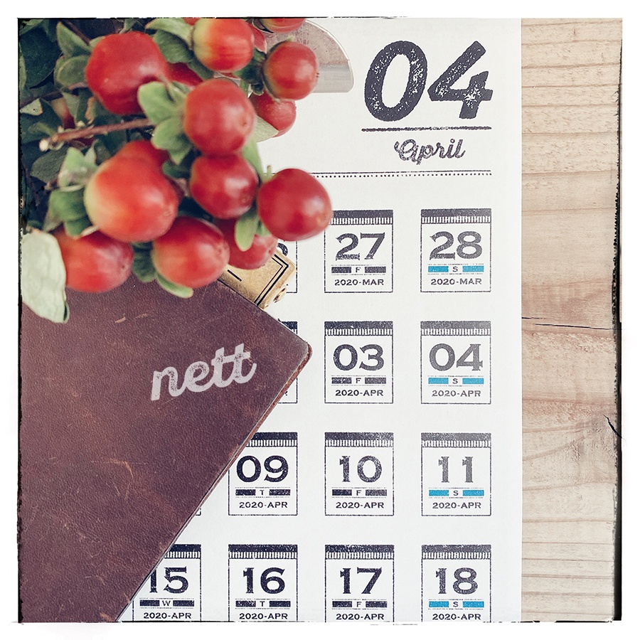 【nett】2020年4月 日付シート