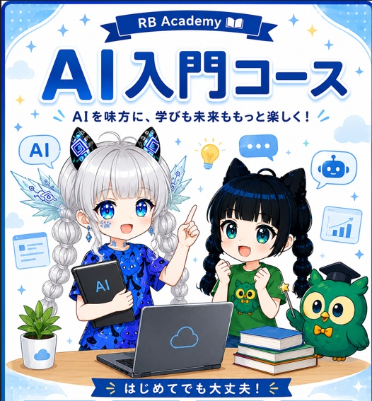 【AI入門コース】ChatGPT・生成AIをゼロから楽しく学べる!全22講義 PDF教材|RB Academy