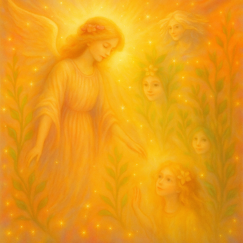 Orange gold of angels 