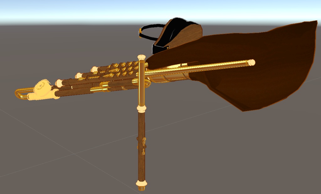 【3Dモデル】イーリアンパイプス Uilleann Pipes