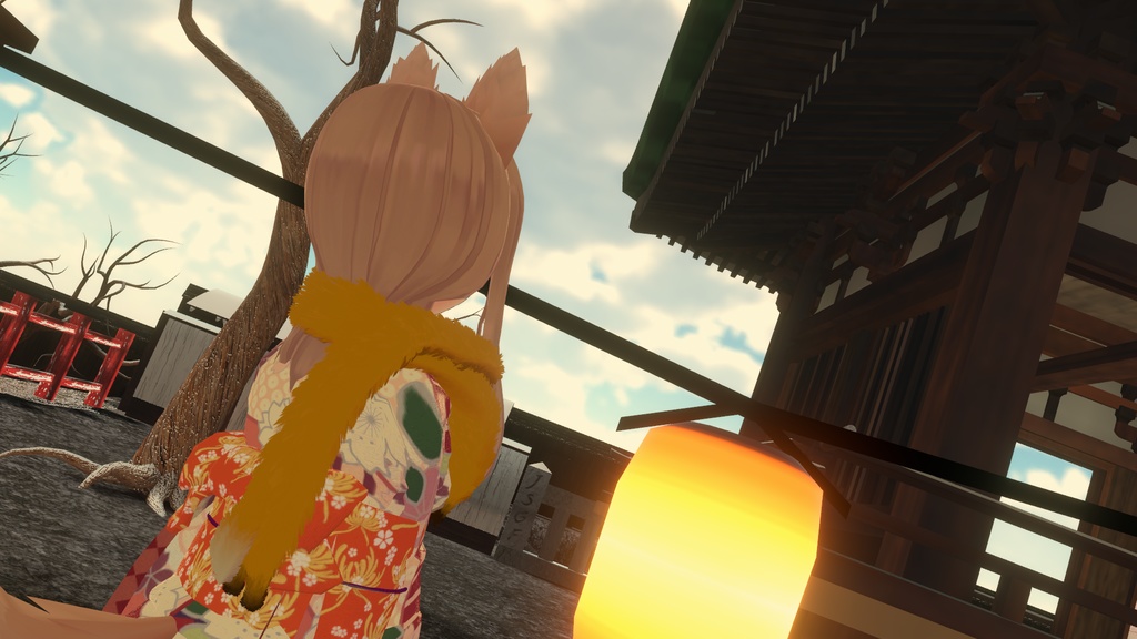 きつねマフラー【3Dモデル】