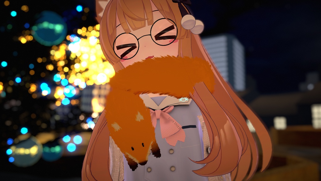 きつねマフラー【3Dモデル】