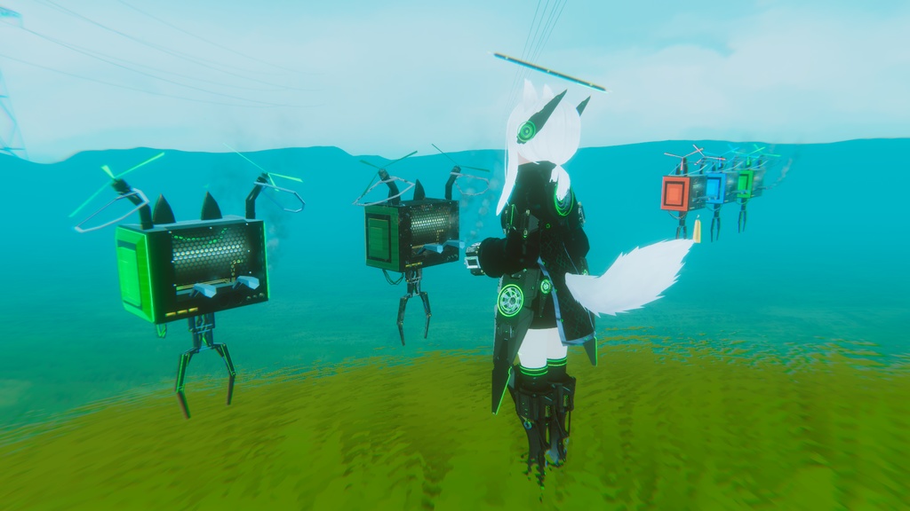 サイバーねこ型ドローン