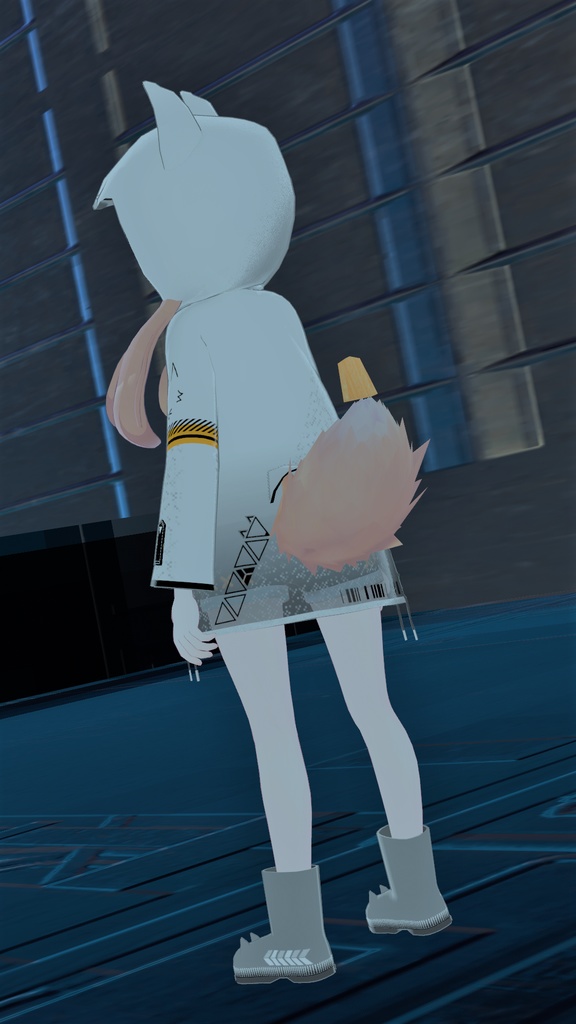 きつねテックコート(きつねレインコート用マテリアル)