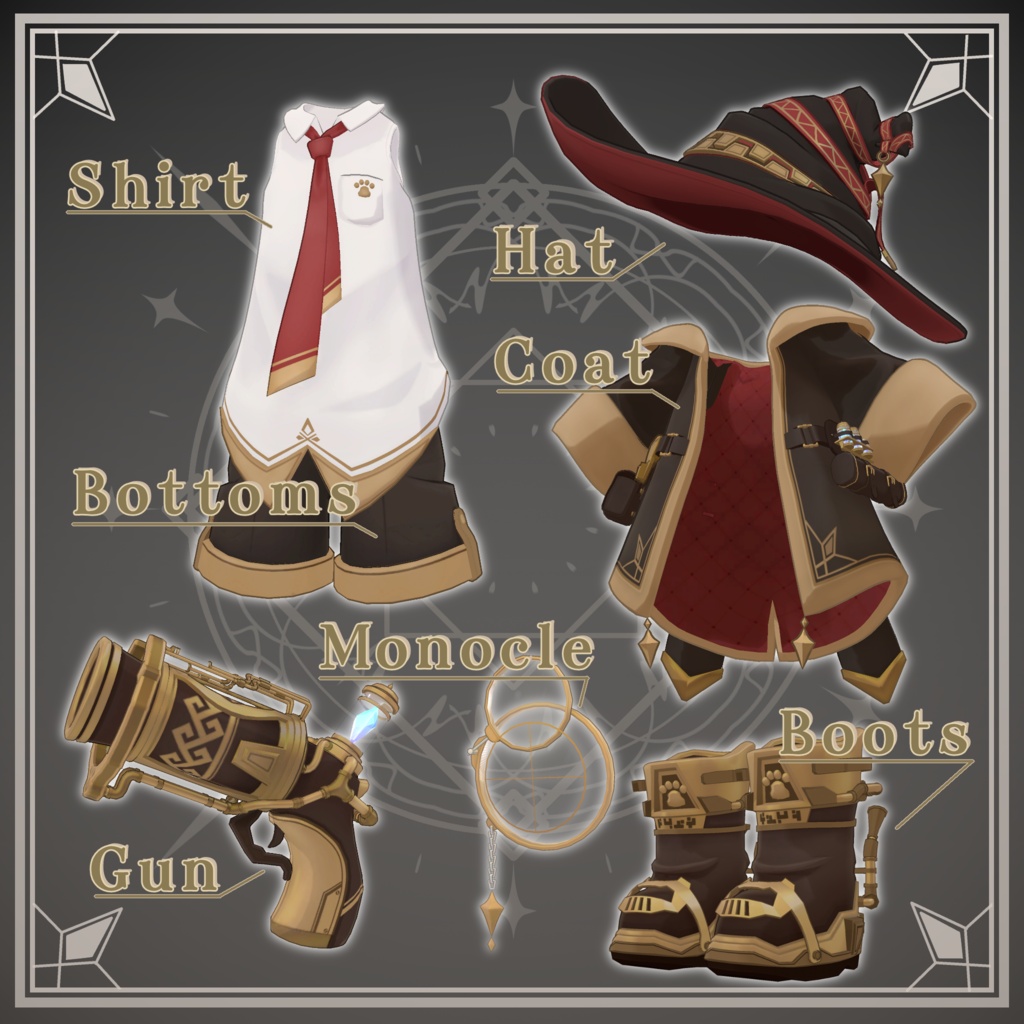 結晶機功の魔導銃士【4アバター対応】