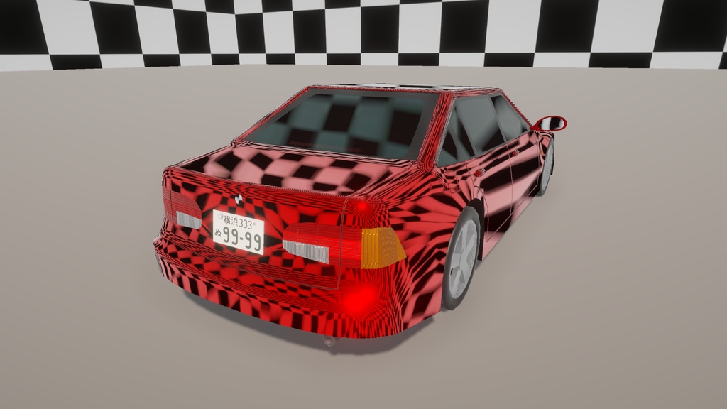 【Unity(URP)向け】LowPolyRealisticVehicle1(ローポリリアル風車両1)【ForUnity(URP)】