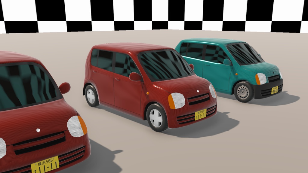 【Unity(URP)向け】LowPolyRealisticVehicle7(ローポリリアル風車両7)【ForUnity(URP)】