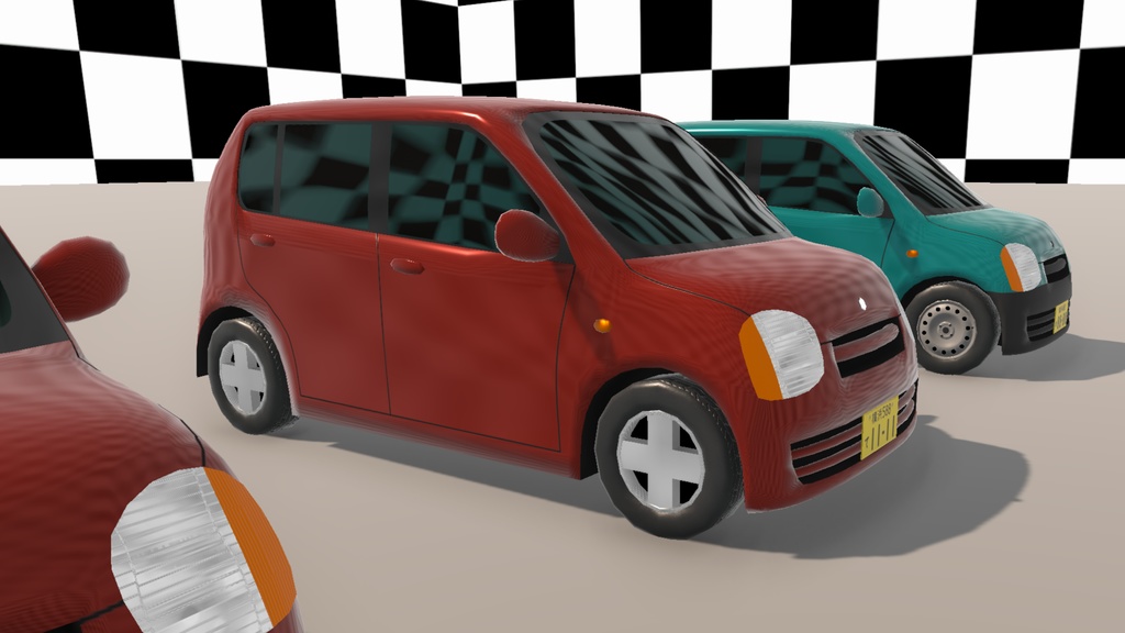 【Unity(URP)向け】LowPolyRealisticVehicle7(ローポリリアル風車両7)【ForUnity(URP)】