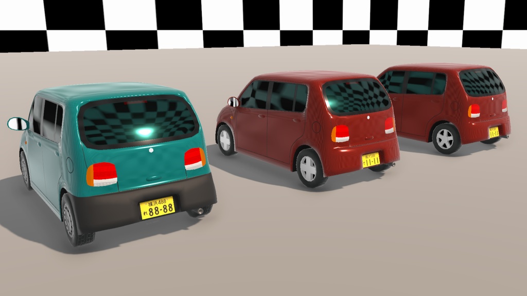 【Unity(URP)向け】LowPolyRealisticVehicle7(ローポリリアル風車両7)【ForUnity(URP)】