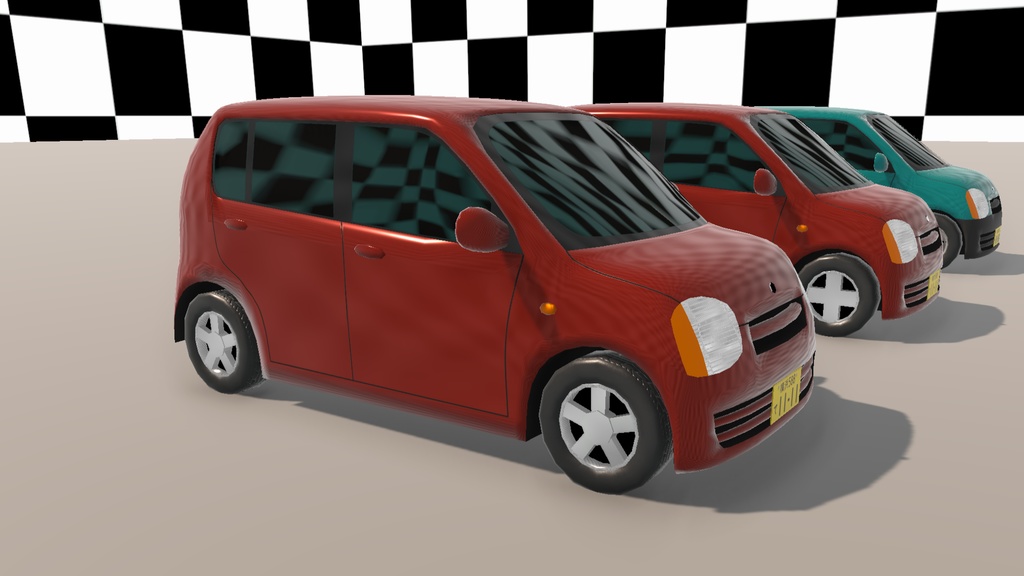 【Unity(URP)向け】LowPolyRealisticVehicle7(ローポリリアル風車両7)【ForUnity(URP)】