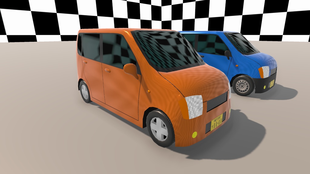 【Unity(URP)向け】LowPolyRealisticVehicle8(ローポリリアル風車両8)【ForUnity(URP)】