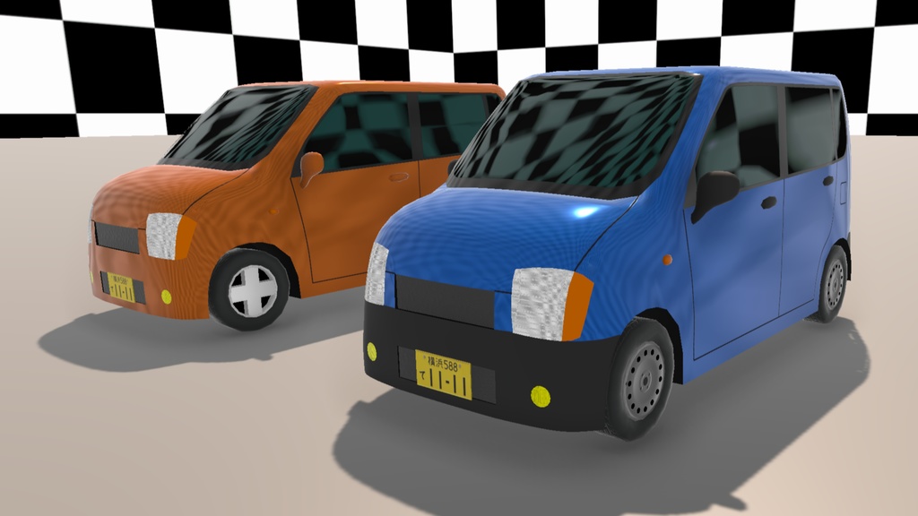 【Unity(URP)向け】LowPolyRealisticVehicle8(ローポリリアル風車両8)【ForUnity(URP)】