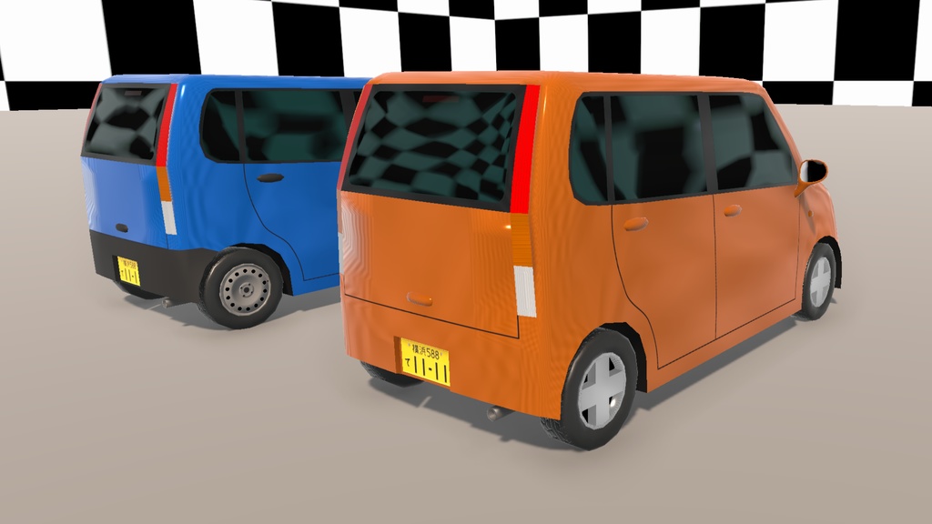 【Unity(URP)向け】LowPolyRealisticVehicle8(ローポリリアル風車両8)【ForUnity(URP)】