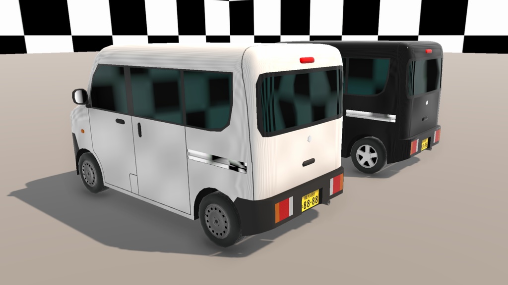 【Unity(URP)向け】LowPolyRealisticVehicle9(ローポリリアル風車両9)【ForUnity(URP)】