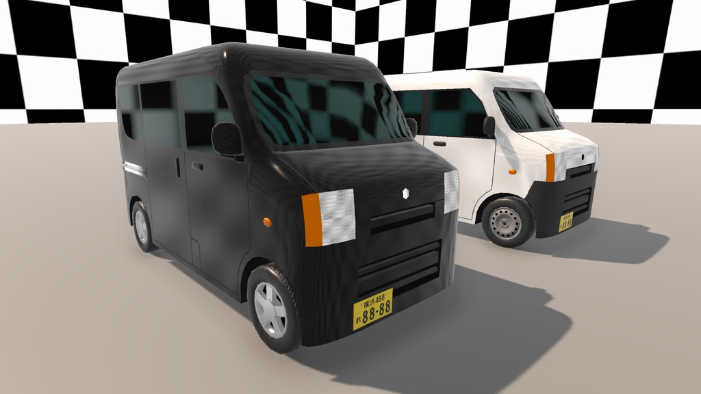 【Unity(URP)向け】LowPolyRealisticVehicle9(ローポリリアル風車両9)【ForUnity(URP)】