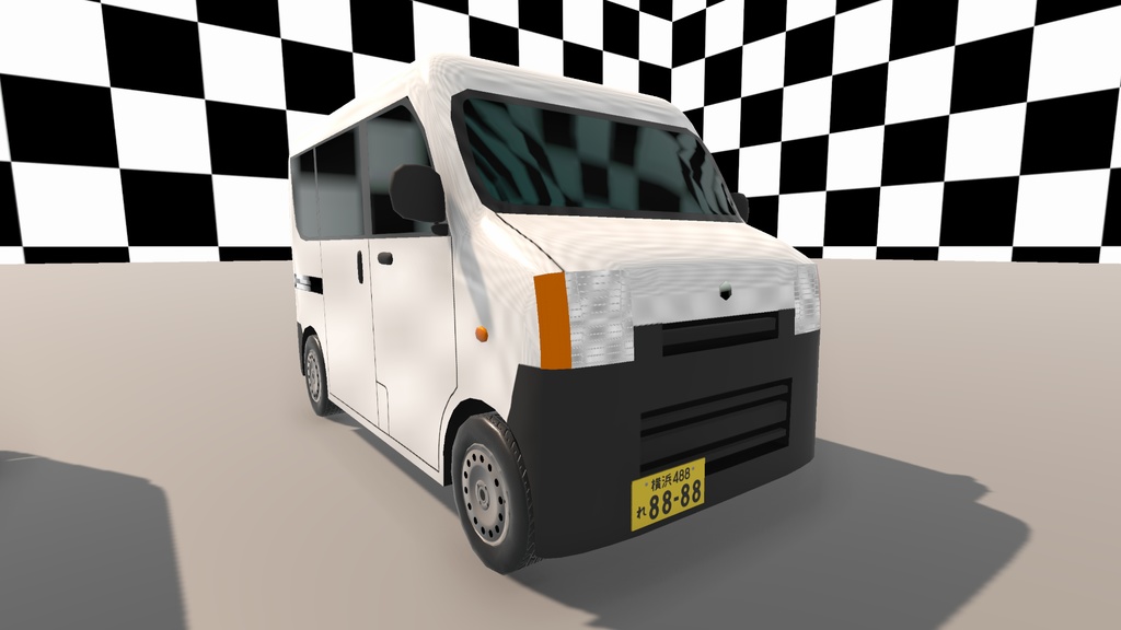 【Unity(URP)向け】LowPolyRealisticVehicle9(ローポリリアル風車両9)【ForUnity(URP)】