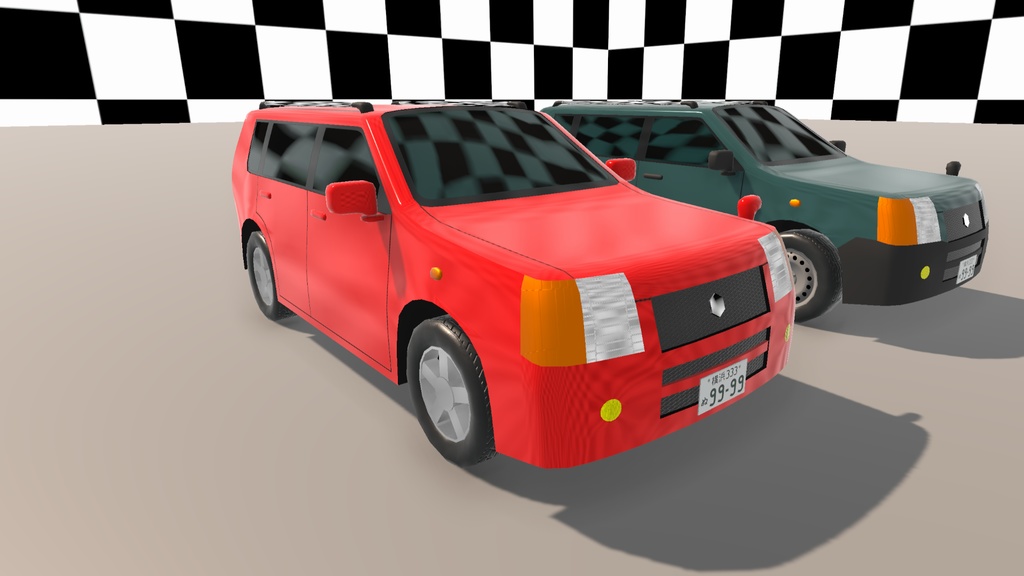 【Unity(URP)向け】LowPolyRealisticVehicle10(ローポリリアル風車両10)【ForUnity(URP)】
