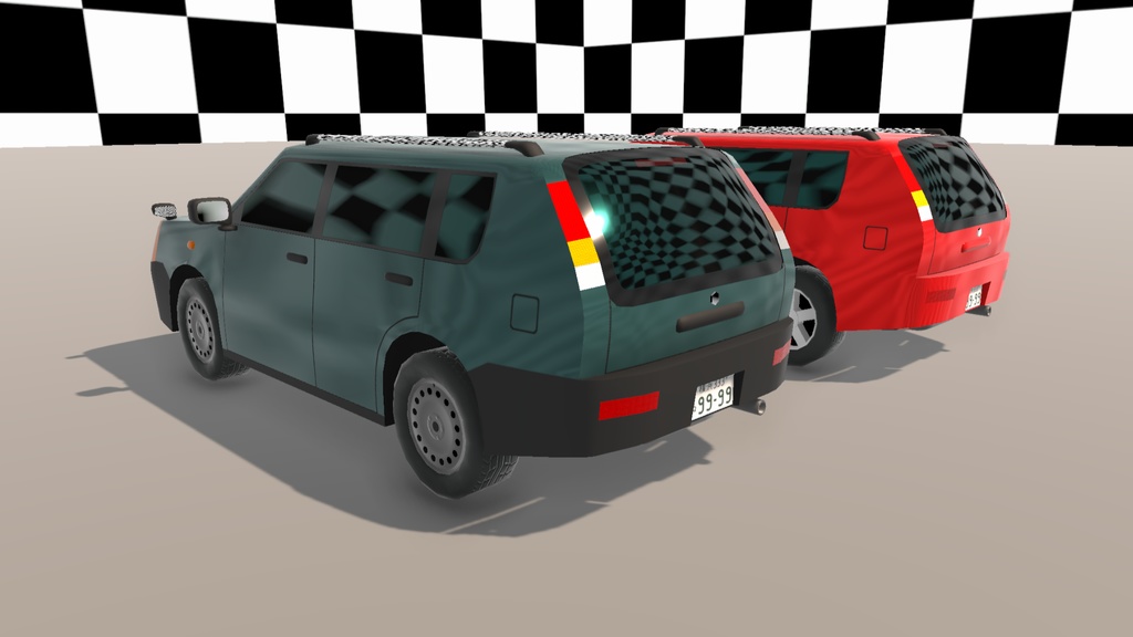 【Unity(URP)向け】LowPolyRealisticVehicle10(ローポリリアル風車両10)【ForUnity(URP)】