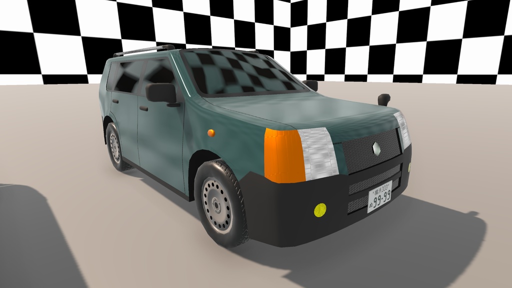 【Unity(URP)向け】LowPolyRealisticVehicle10(ローポリリアル風車両10)【ForUnity(URP)】