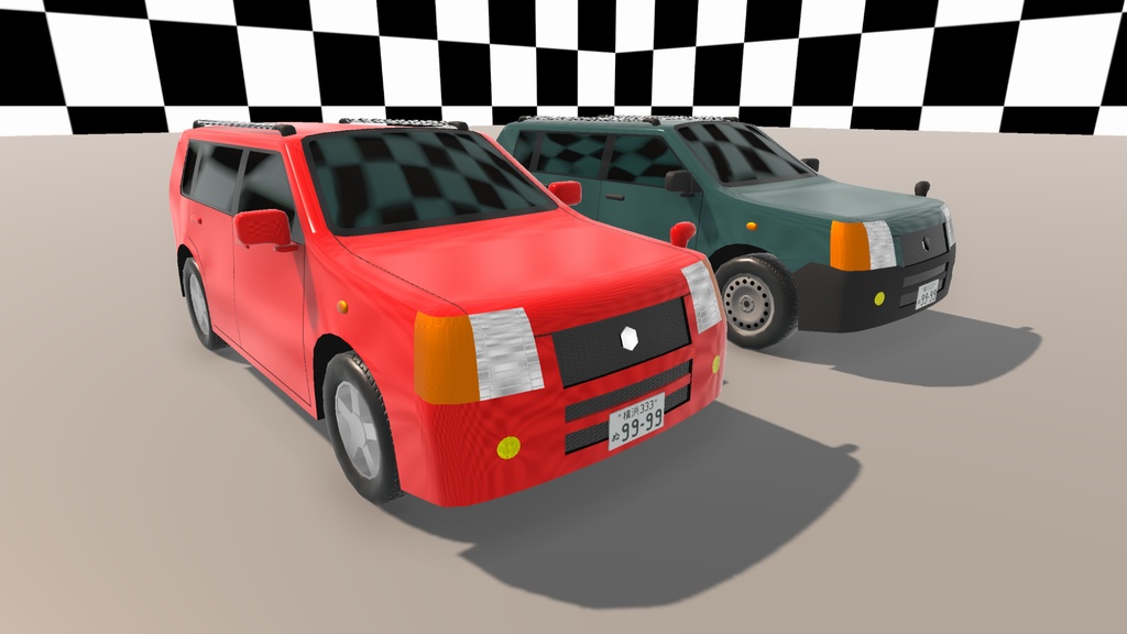 【Unity(URP)向け】LowPolyRealisticVehicle10(ローポリリアル風車両10)【ForUnity(URP)】