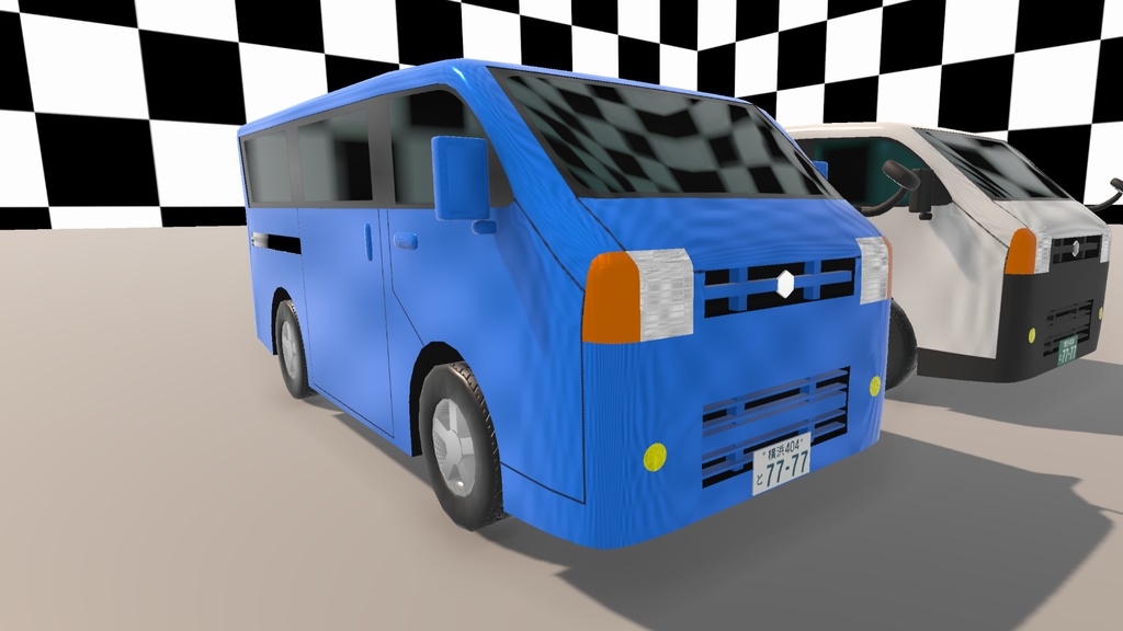 【Unity(URP)向け】LowPolyRealisticVehicle11(ローポリリアル風車両11)【ForUnity(URP)】