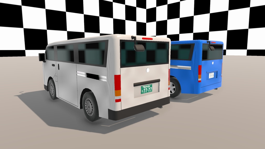【Unity(URP)向け】LowPolyRealisticVehicle11(ローポリリアル風車両11)【ForUnity(URP)】